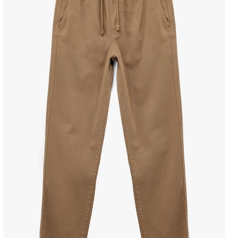 Панталон със средновисока талия с връзка KOTON