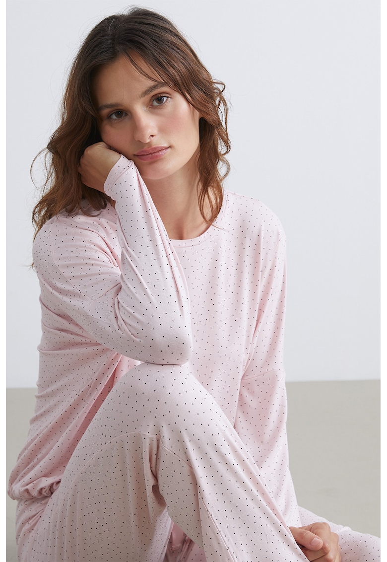 Пижама с дълги ръкави и десен LC WAIKIKI