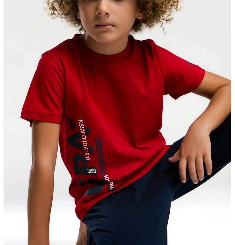 Пижама с дълъг панталон с лого US Polo Assn