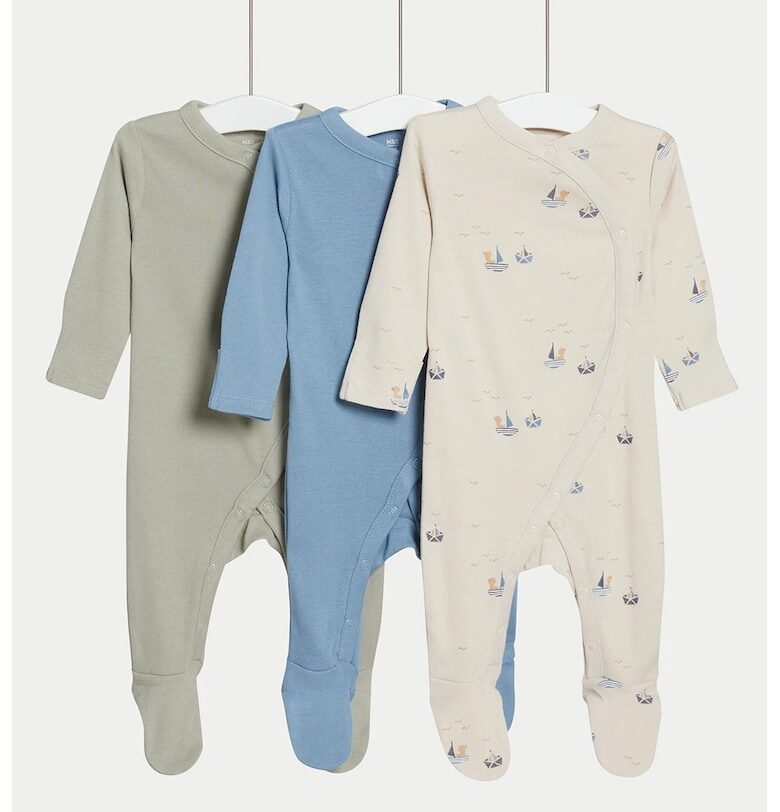 Пижама с капси - 3 части Marks  Spencer