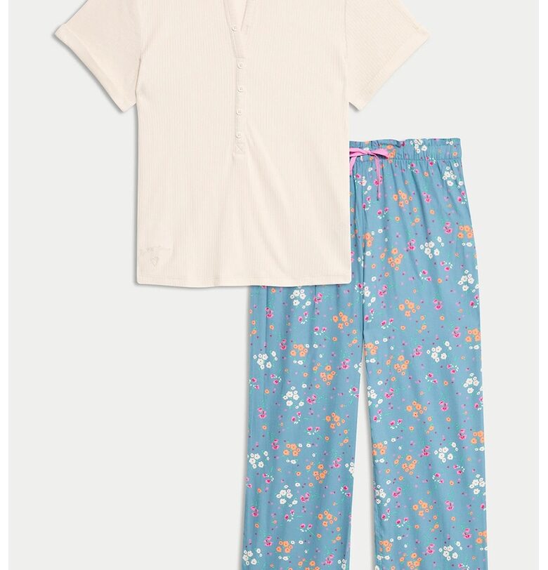 Пижама с къси ръкави Marks  Spencer