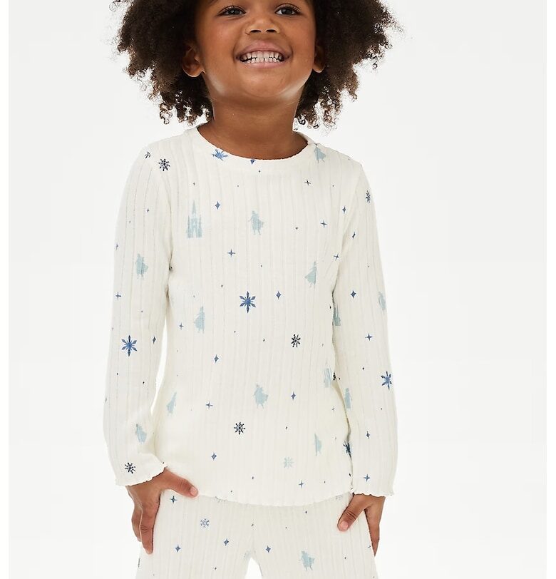 Пижама с шарка и овално деколте Marks  Spencer