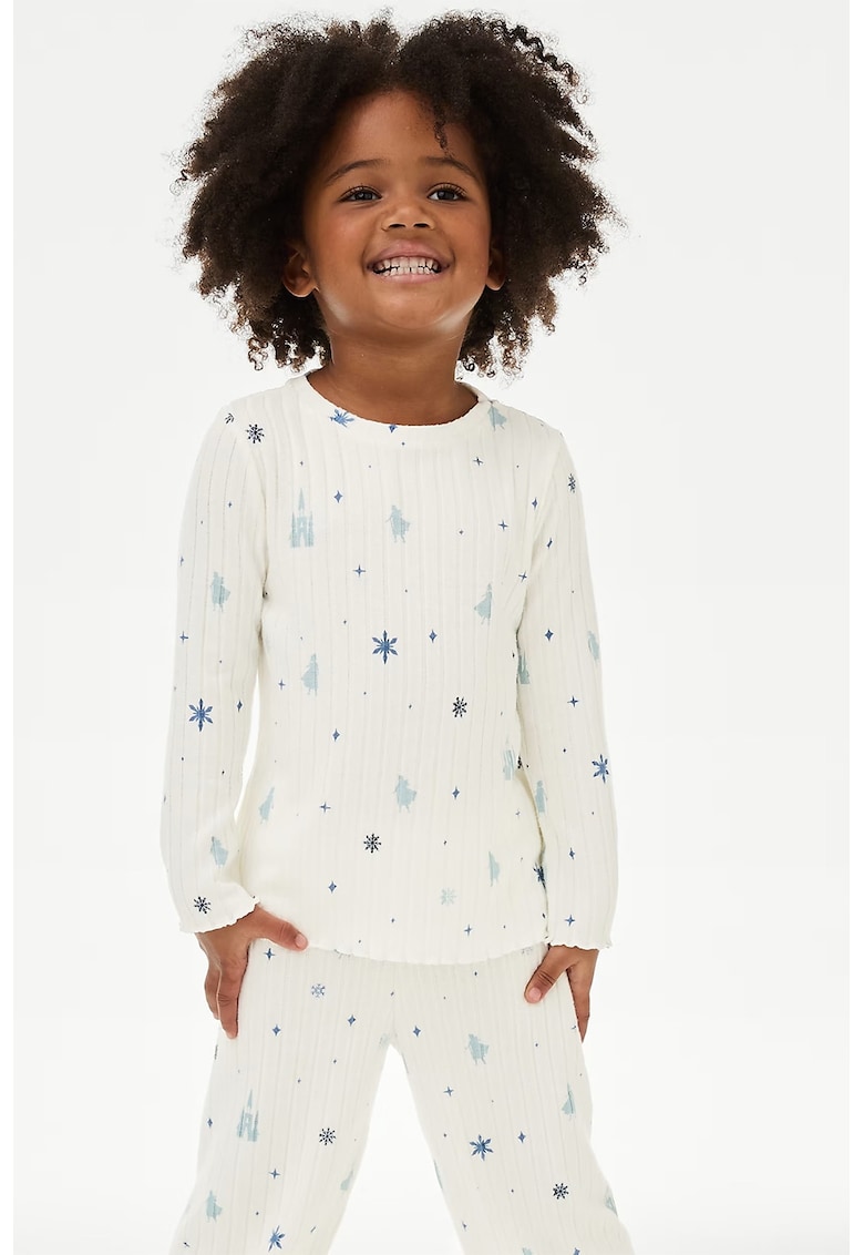 Пижама с шарка и овално деколте Marks  Spencer