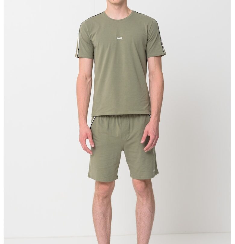 Пижамена тениска Unique с контрастни ивици на раменете BOSS