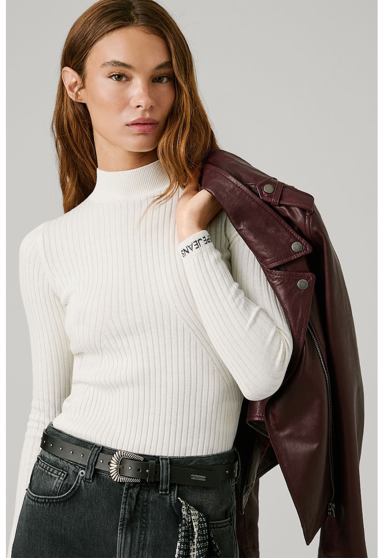 Плетен пуловер с рипс Pepe Jeans London