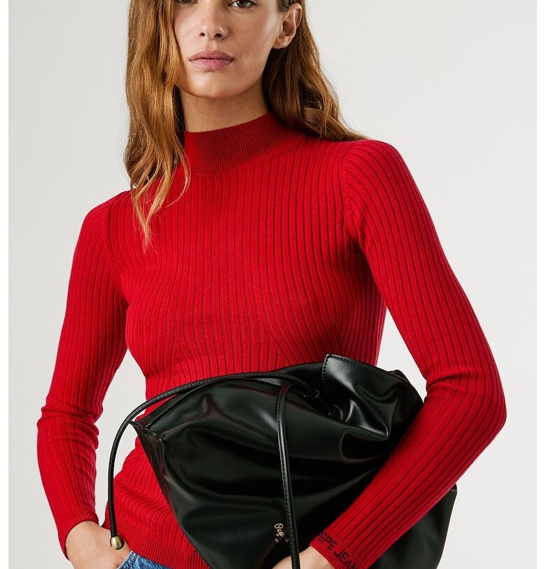 Плетен пуловер с рипс Pepe Jeans London