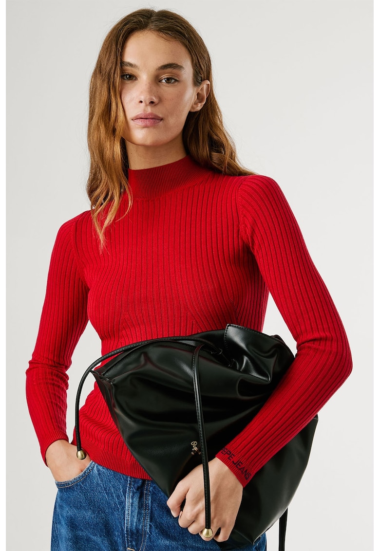 Плетен пуловер с рипс Pepe Jeans London