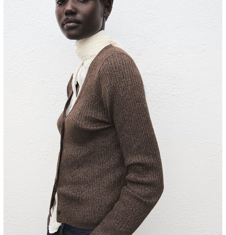 Плетена шпиц жилетка Mango