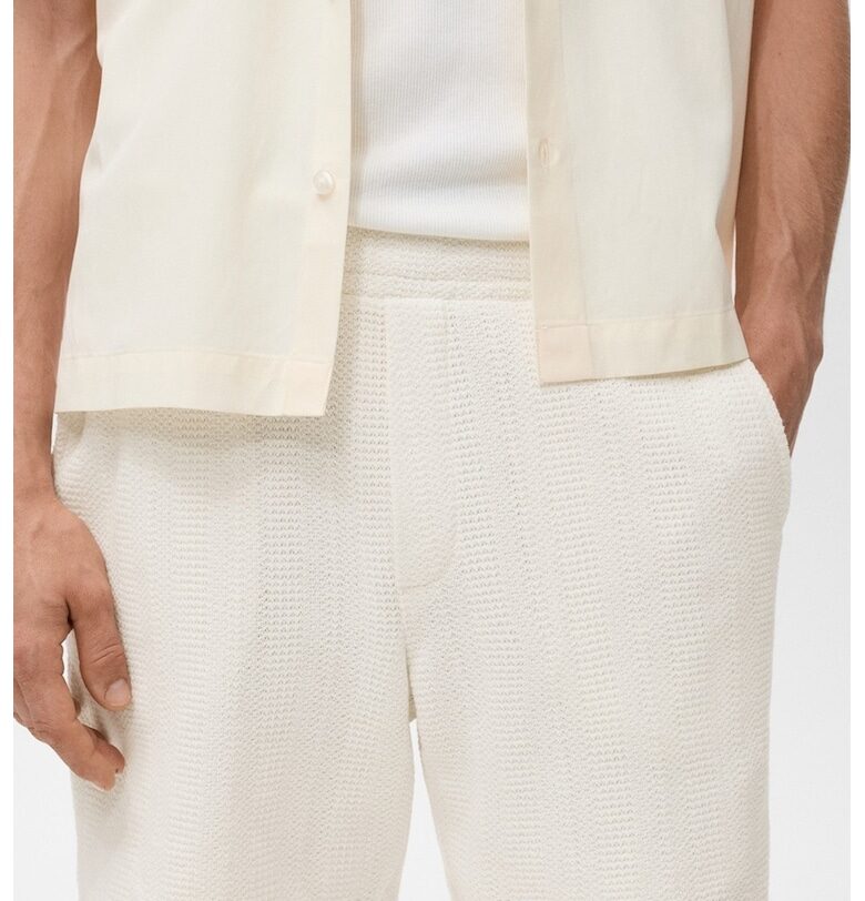 Плетени шорти с джобове Mango