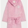 Плюшен халат с принт на Wicked - Розово Marks  Spencer