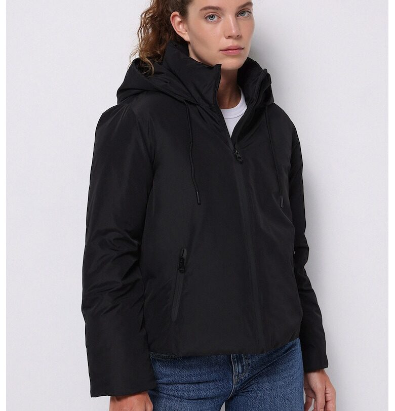 Подплатено зимно яке с качулка COLINS