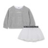 Пола от тюл и суитшърт с лого KARL LAGERFELD KIDS