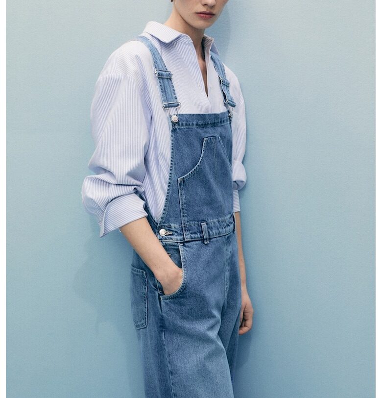 Прав гащеризон от деним Mango