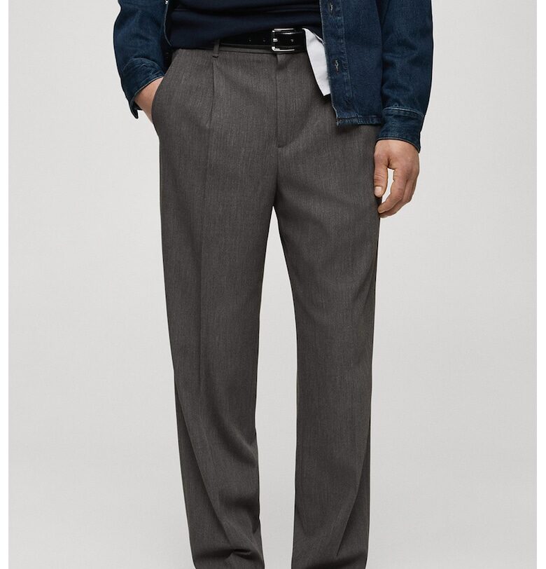 Прав панталон с джобове Mango