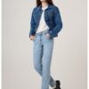 Прави дънки 501 със захабен ефект Levis