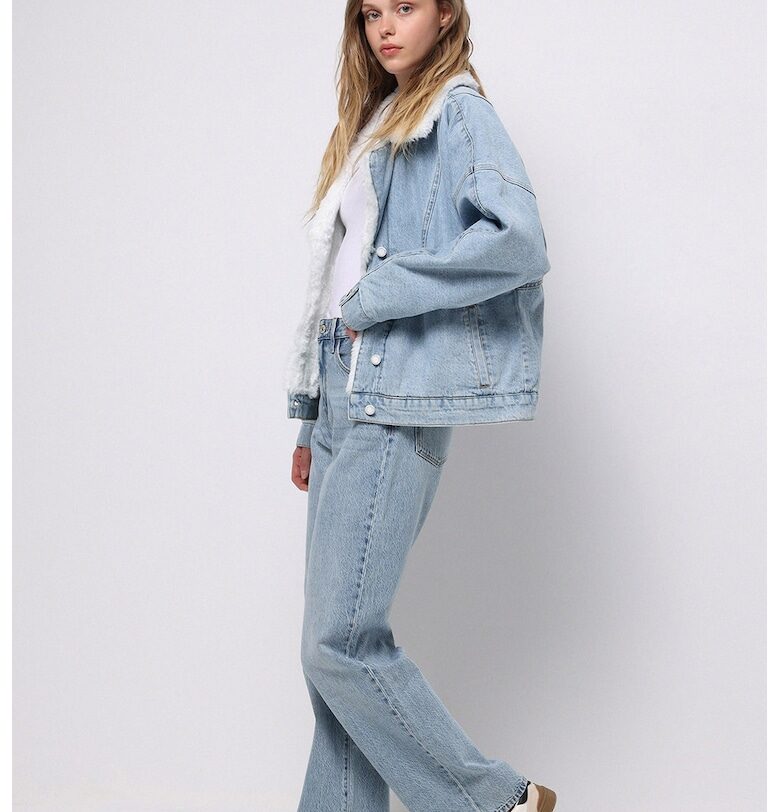 Прави дънки с висока талия COLINS