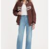 Прави дънки с висока талия Levis