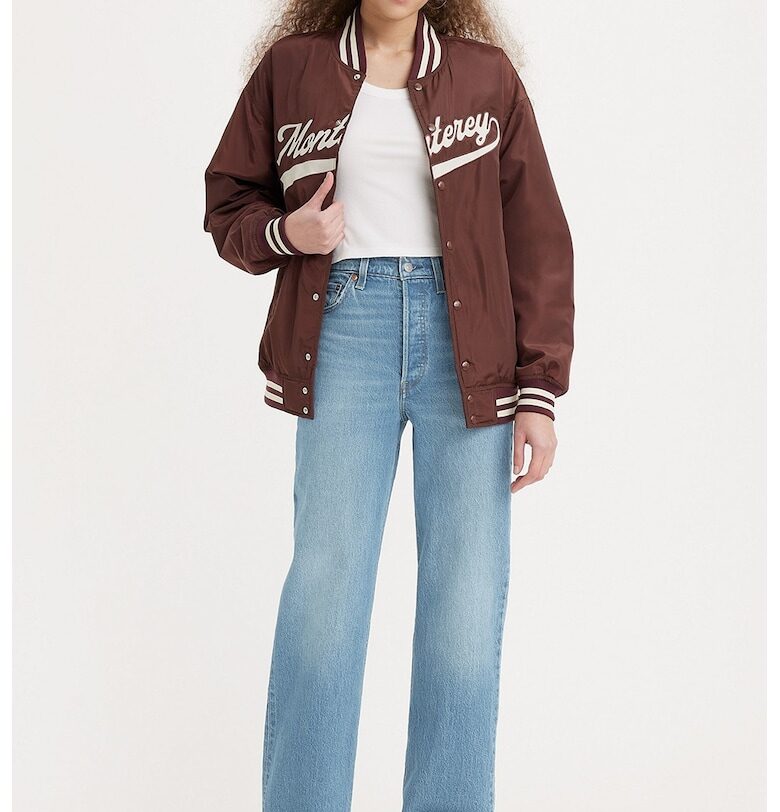 Прави дънки с висока талия Levis