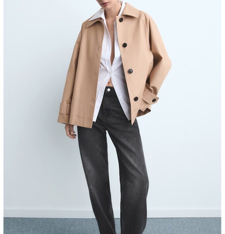 Прави дънки с висока талия Mango