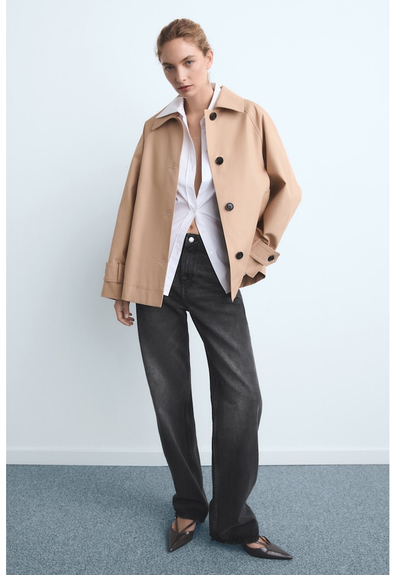 Прави дънки с висока талия Mango