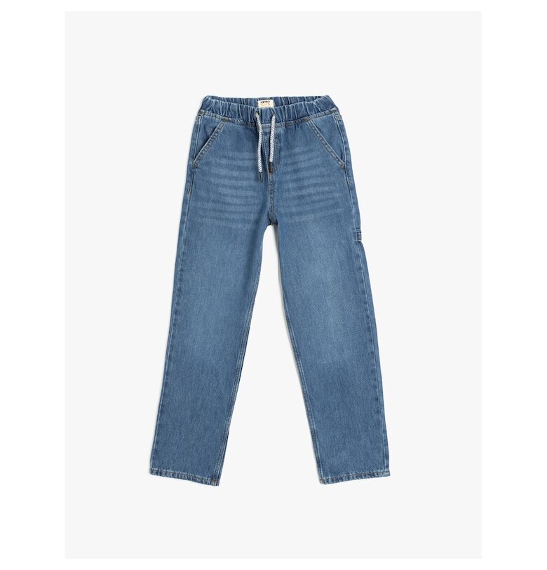 Прави дънки с еластична талия KOTON