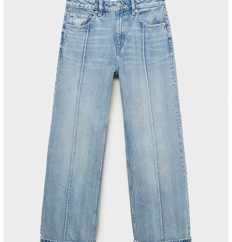 Прави дънки със захабен ефект Mango