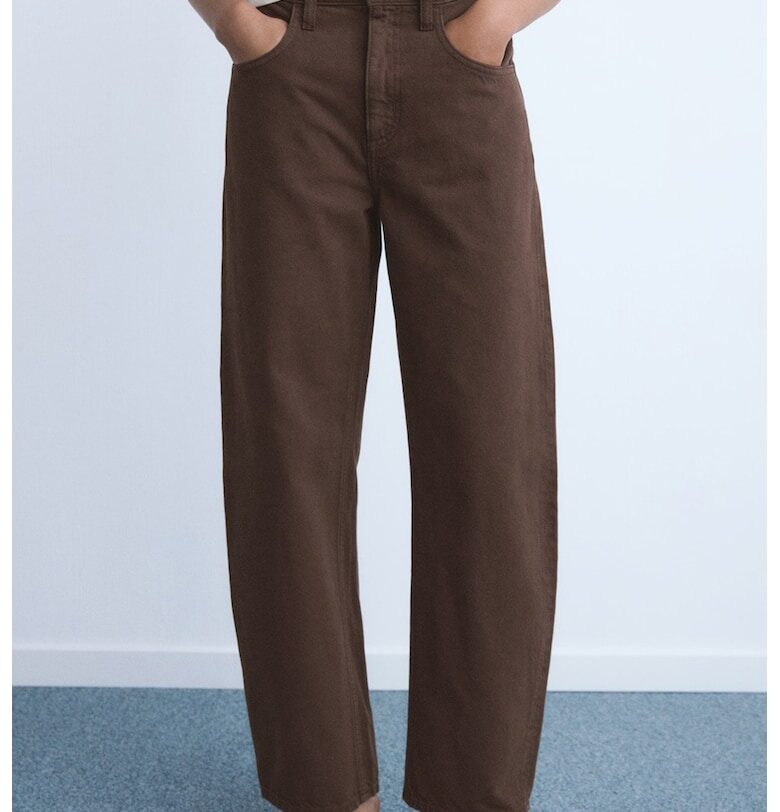 Прави дънки със средна талия Mango