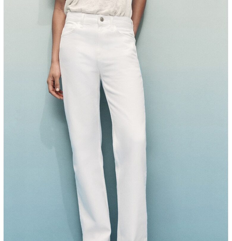 Прави дънки със средновисока талия Mango