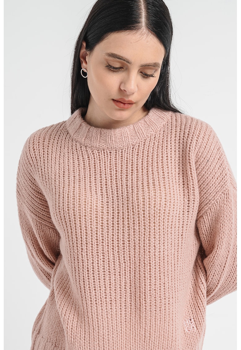 Пуловер Slossy с вълна HUGO