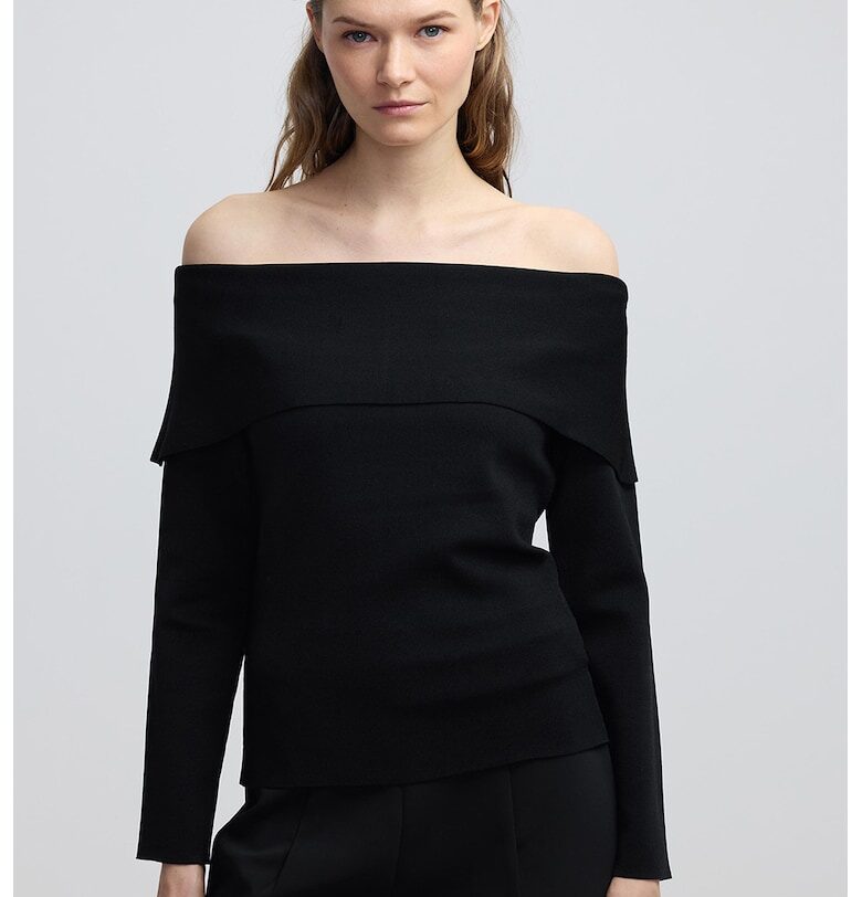 Пуловер с голо рамо Ipekyol