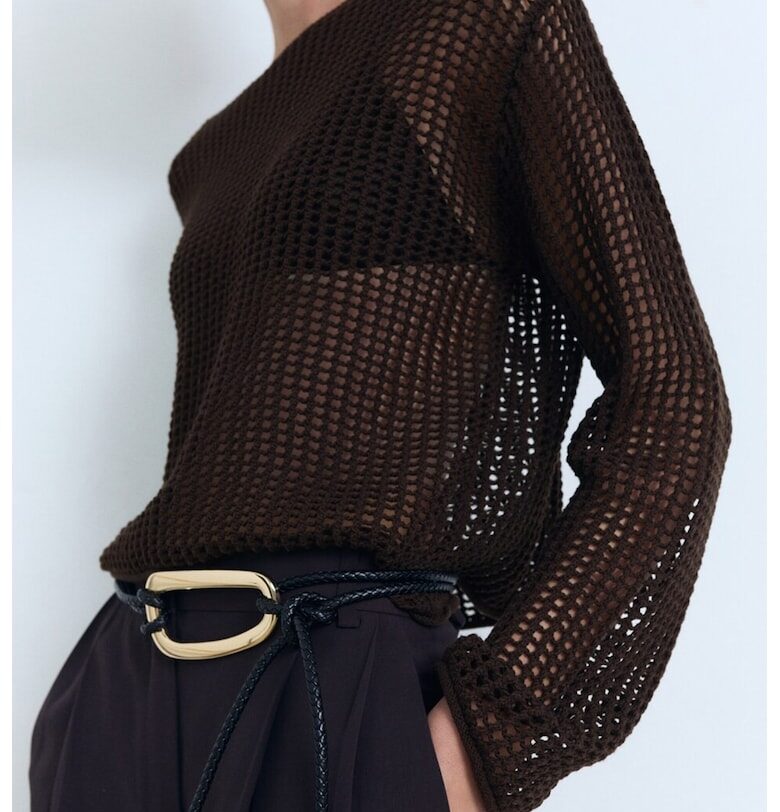 Пуловер с кроше Mango