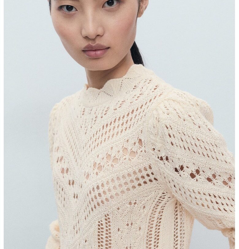 Пуловер с кроше Mango