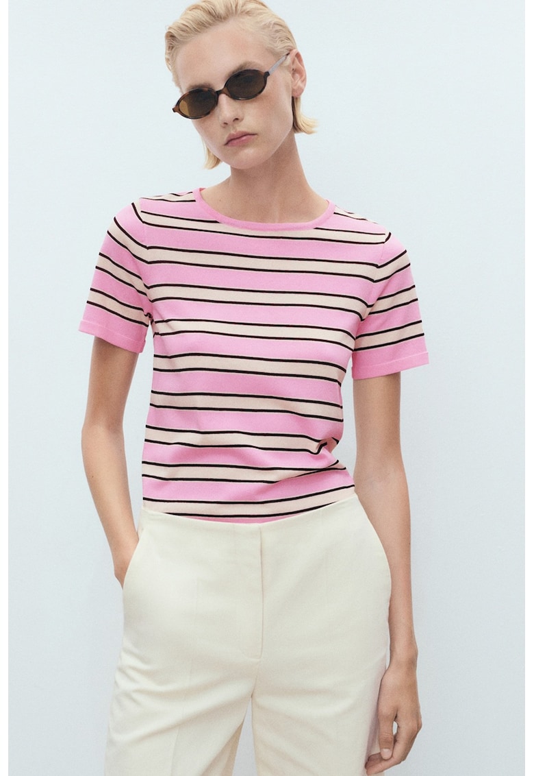 Пуловер с къси ръкави Mango