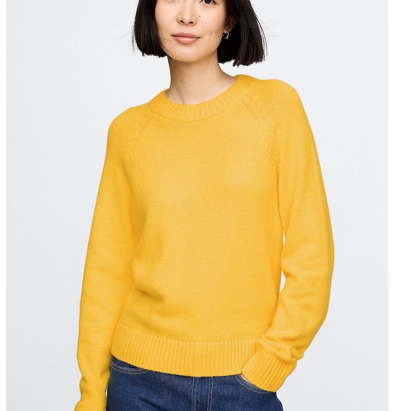 Пуловер с овално деколте GAP