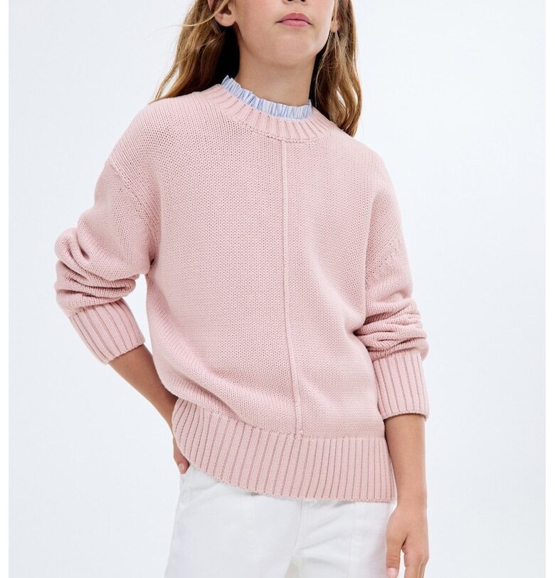 Пуловер с овално деколте Mango