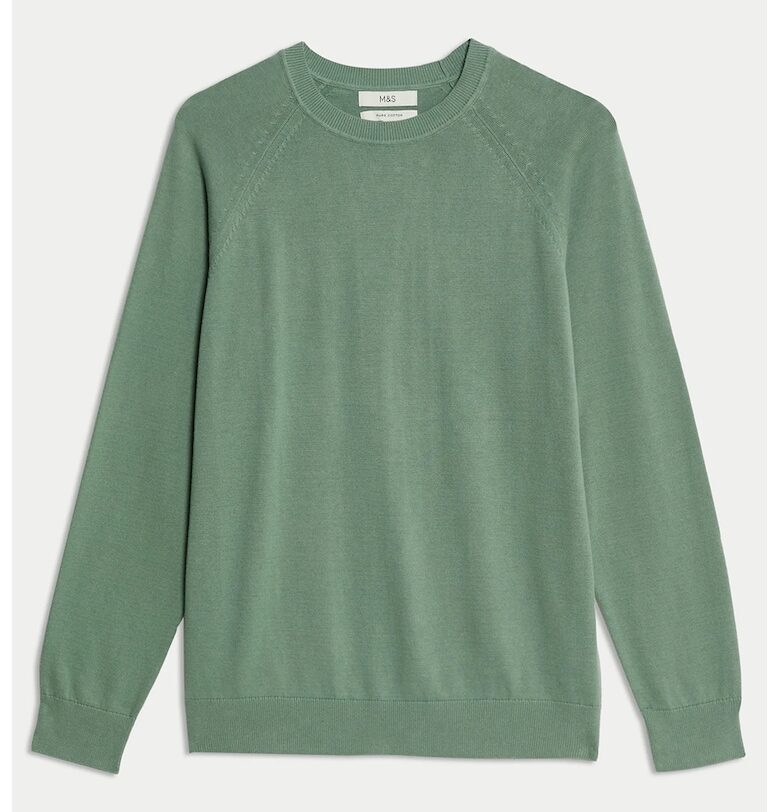 Пуловер с овално деколте Marks  Spencer