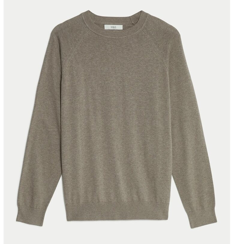 Пуловер с овално деколте Marks  Spencer