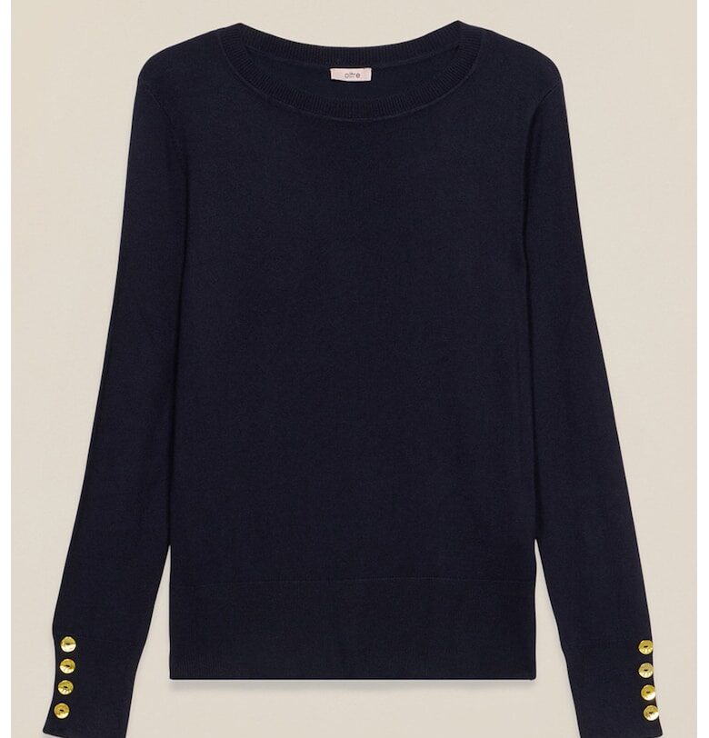 Пуловер с овално деколте Oltre