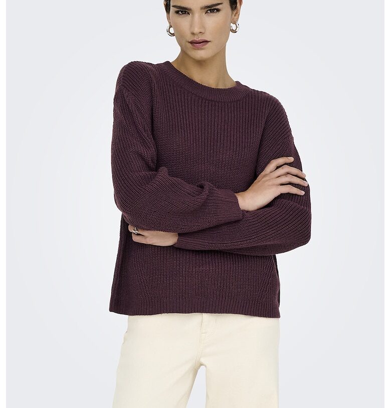 Пуловер с овално деколте Only