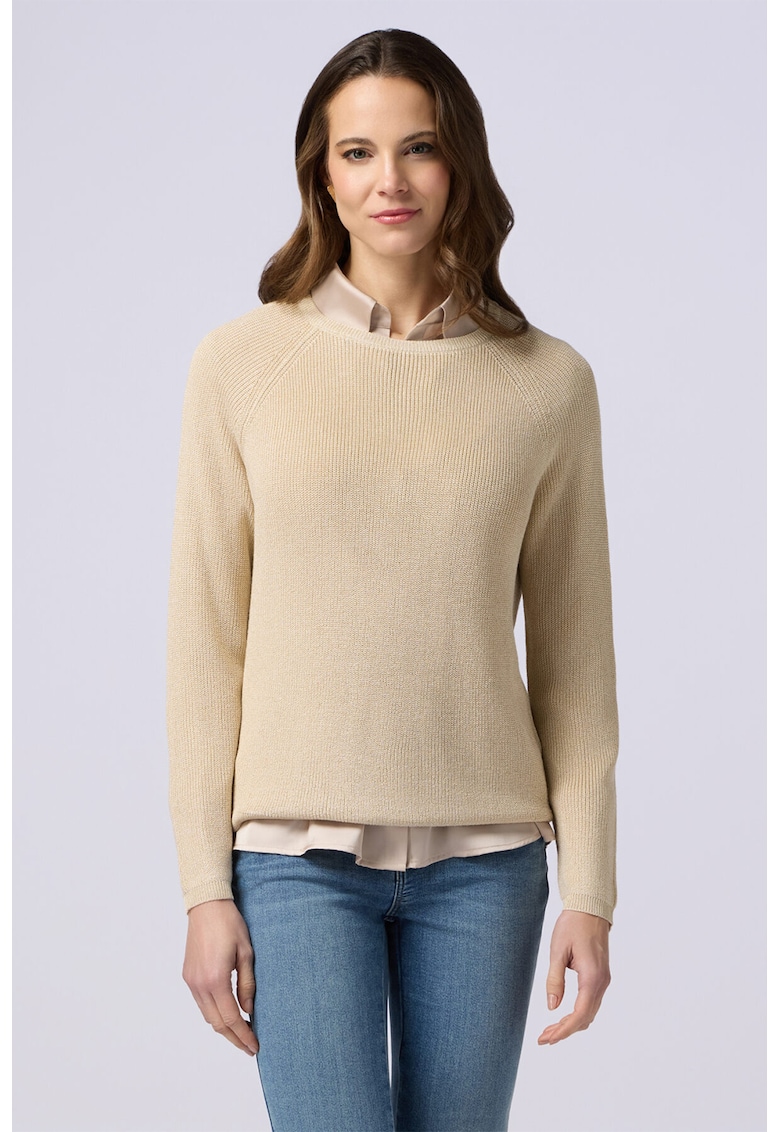 Пуловер с овално деколте и реглан ръкави Oltre