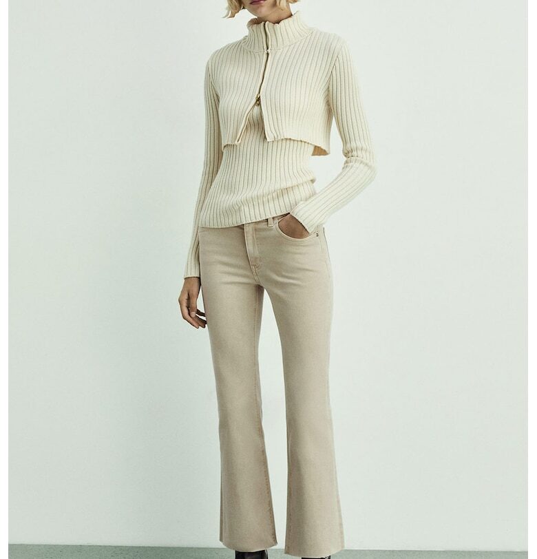 Разкроени дъкни без подгъв Mango