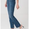 Разкроени дънки с висока талия CALVIN KLEIN JEANS