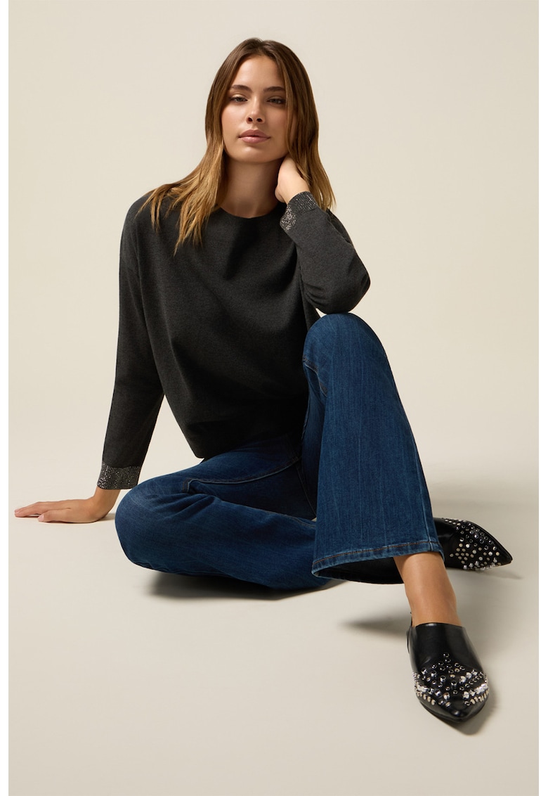 Разкроени дънки с декоративни дънки Oltre