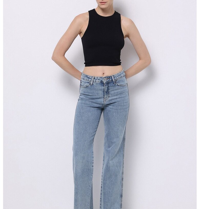 Разкроени дънки със средна талия COLINS