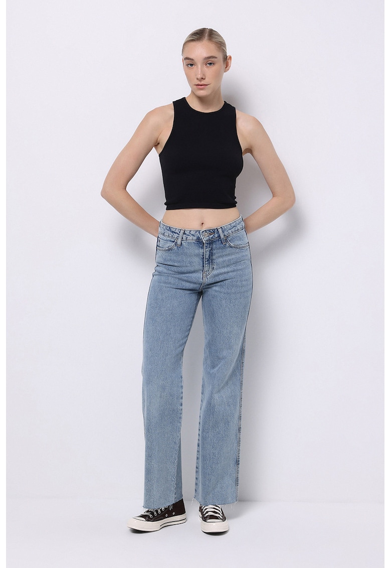 Разкроени дънки със средна талия COLINS