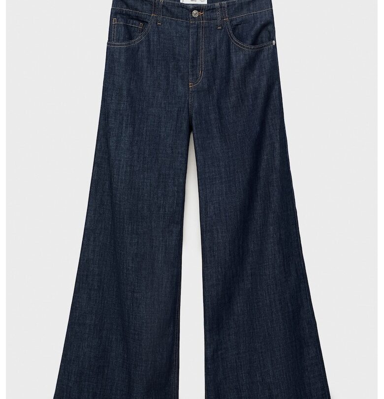 Разкроени дънки със средновисока талия Mango