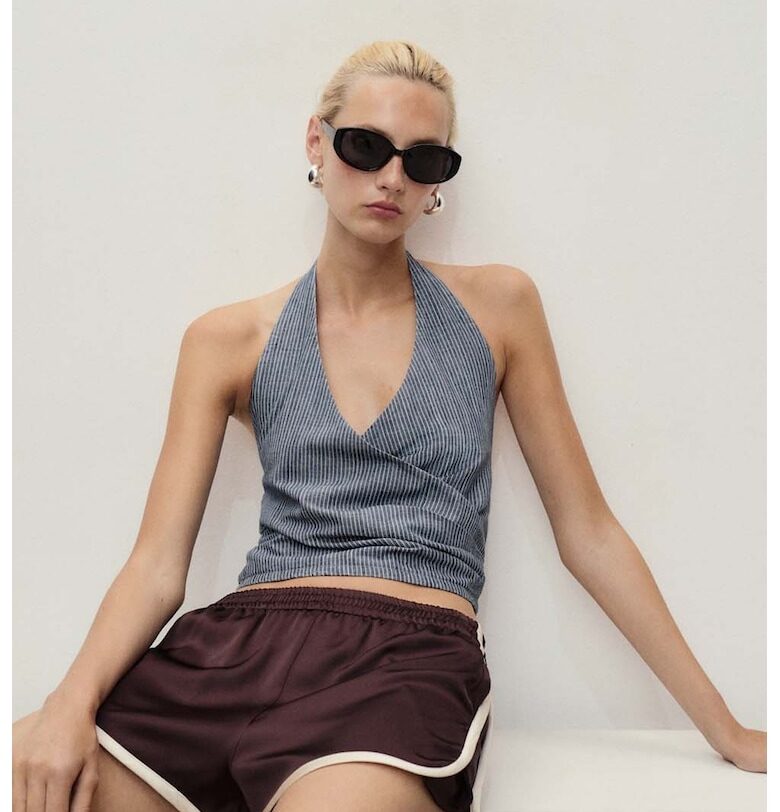 Раиран къс топ Mango