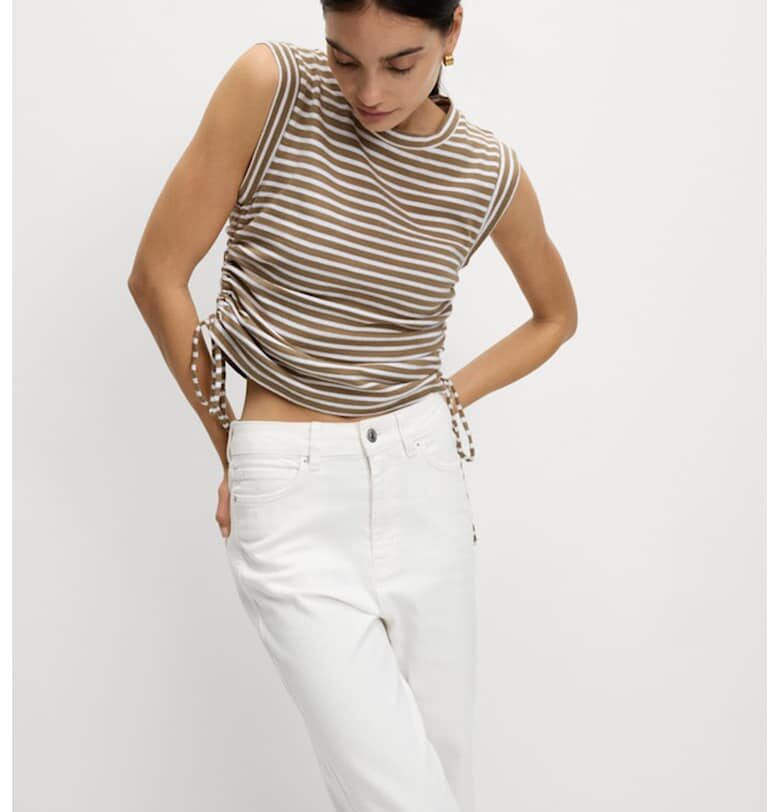 Раиран памучен топ Marks  Spencer