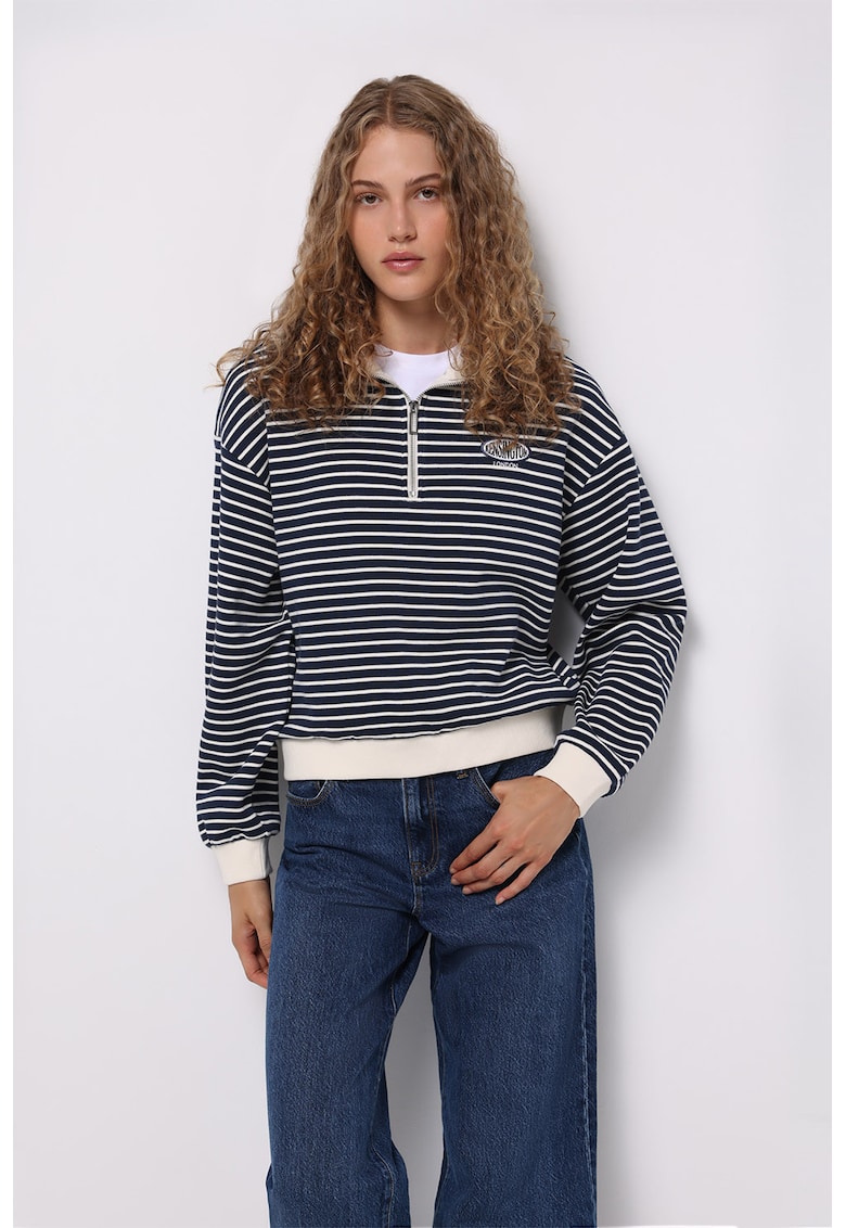 Раиран суитшърт с паднали ръкави COLINS