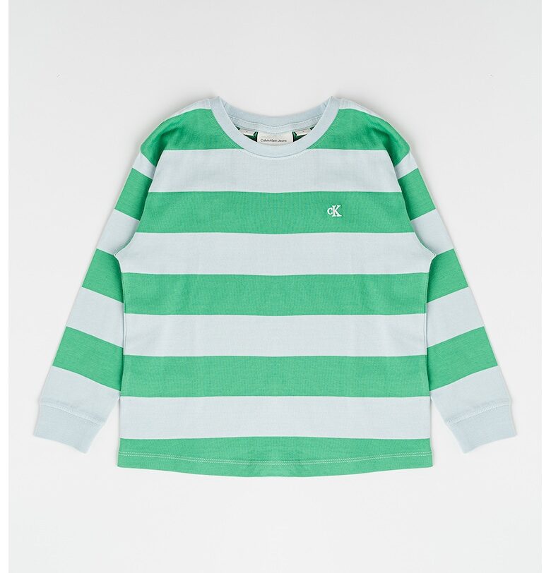 Раирана блуза с овално деколте CALVIN KLEIN